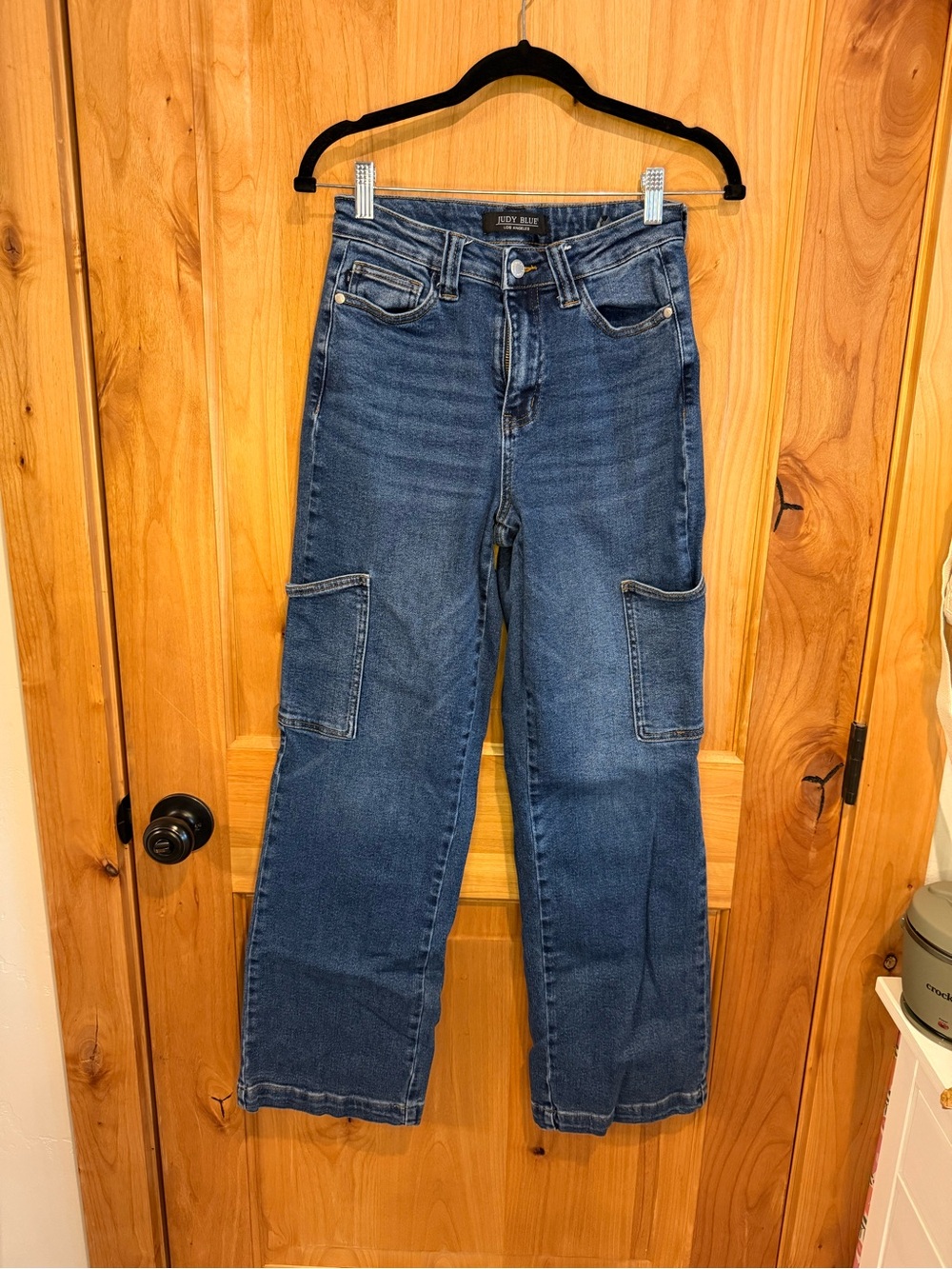 Judy Blue Medium Wash Denim Jeans with Golden Stitching